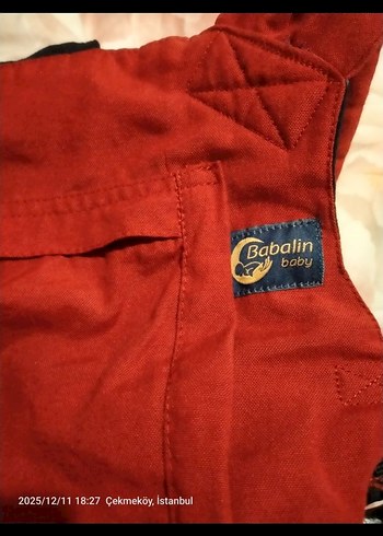 Koyu Kırmızı Bebek Taşıyıcı - Görsel 3