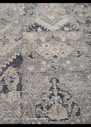 Bohem Gri Desenli Halı - Görsel 8