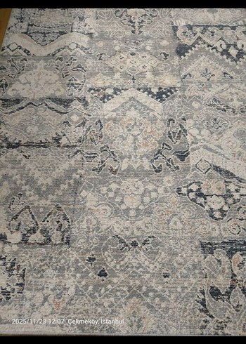 Bohem Gri Desenli Halı - Görsel 7