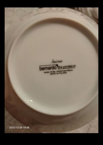 Çiçek Desenli Beyaz Yemek Takımı - Görsel 9