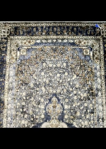 Koyu Gri Desenli Geleneksel Halı - Görsel 4