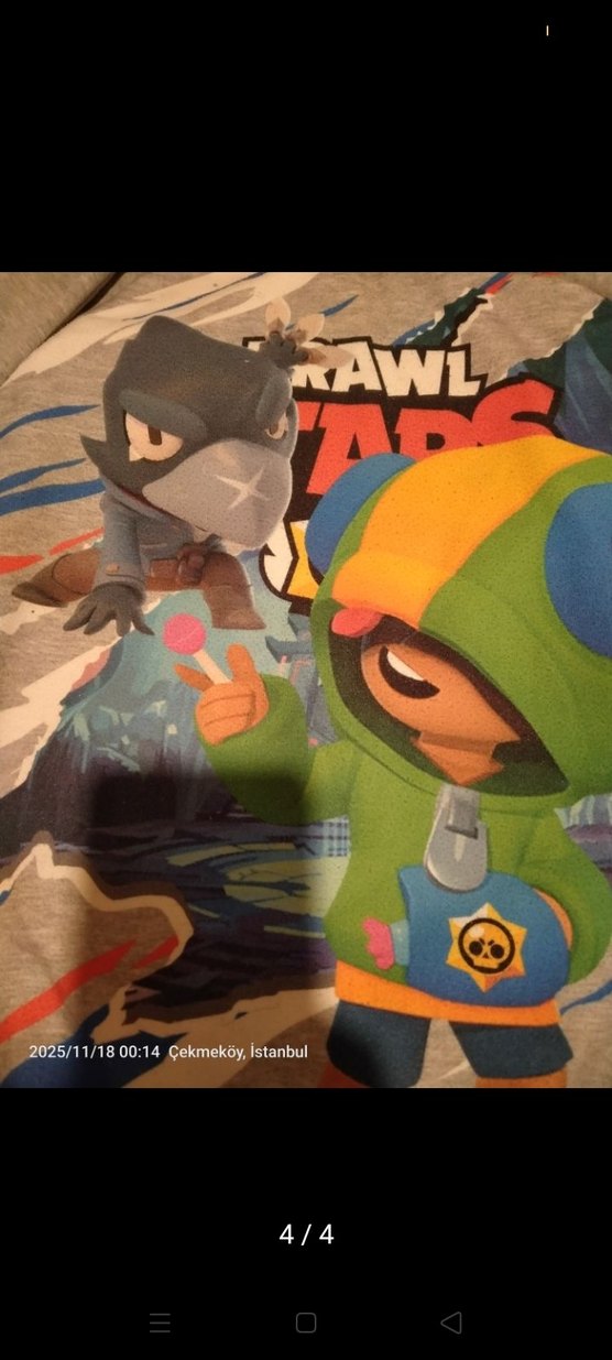 Baskılı Gri Erkek Çocuk Sweatshirt - Görsel 4