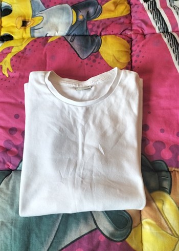 Kız Çocuk Beyaz Pamuklu Uzun Kollu Tişört - Görsel 11