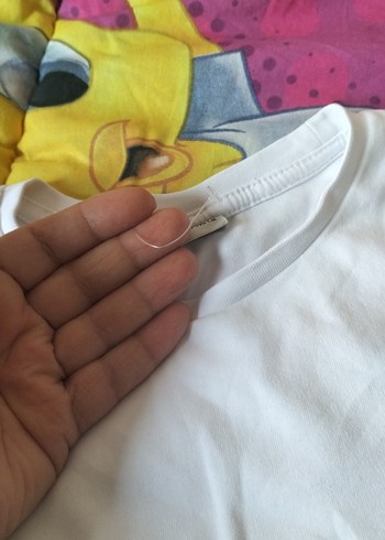 Kız Çocuk Beyaz Pamuklu Uzun Kollu Tişört - Görsel 7