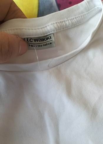 Kız Çocuk Beyaz Pamuklu Uzun Kollu Tişört - Görsel 8