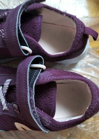 Kız Çocuk Mor Spor Ayakkabı Velcro - Görsel 4