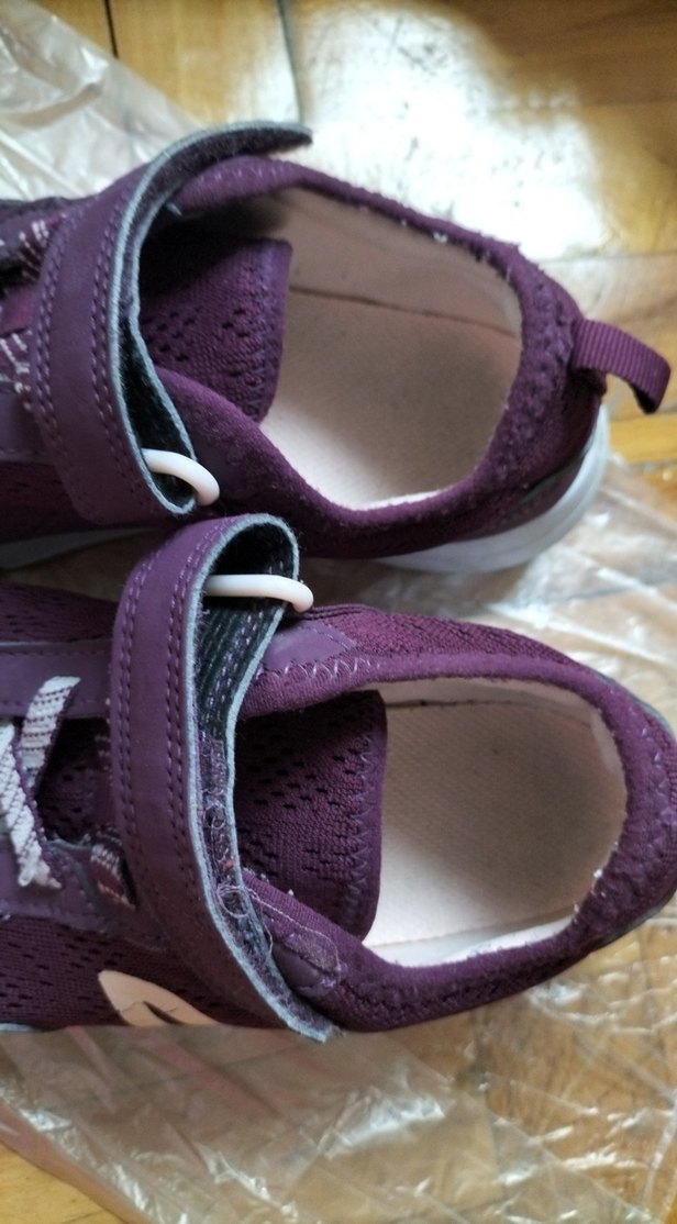 Kız Çocuk Mor Spor Ayakkabı Velcro - Görsel 4