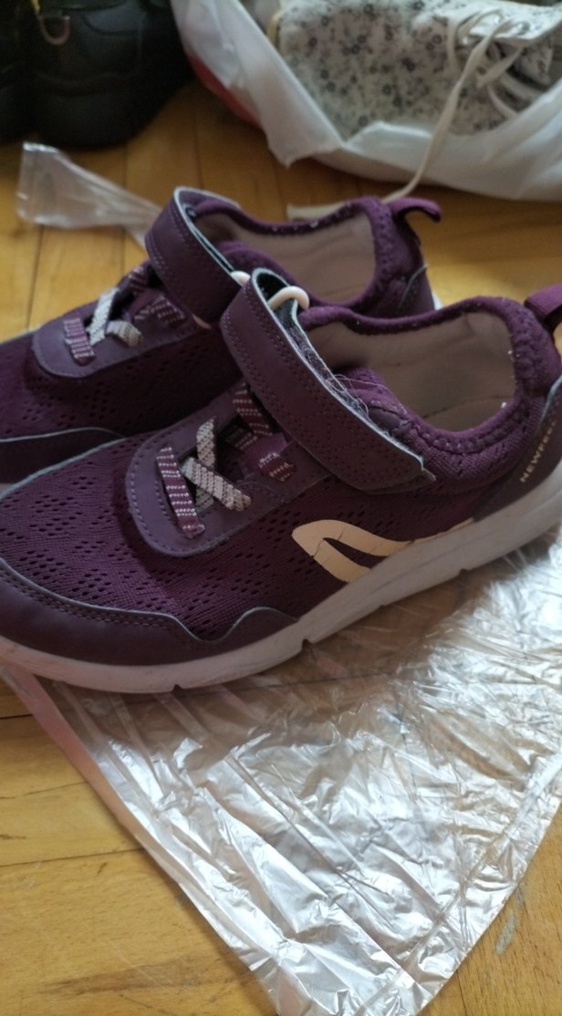 Kız Çocuk Mor Spor Ayakkabı Velcro - Görsel 2