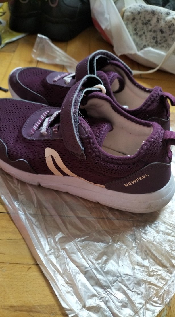 Kız Çocuk Mor Spor Ayakkabı Velcro - Görsel 3