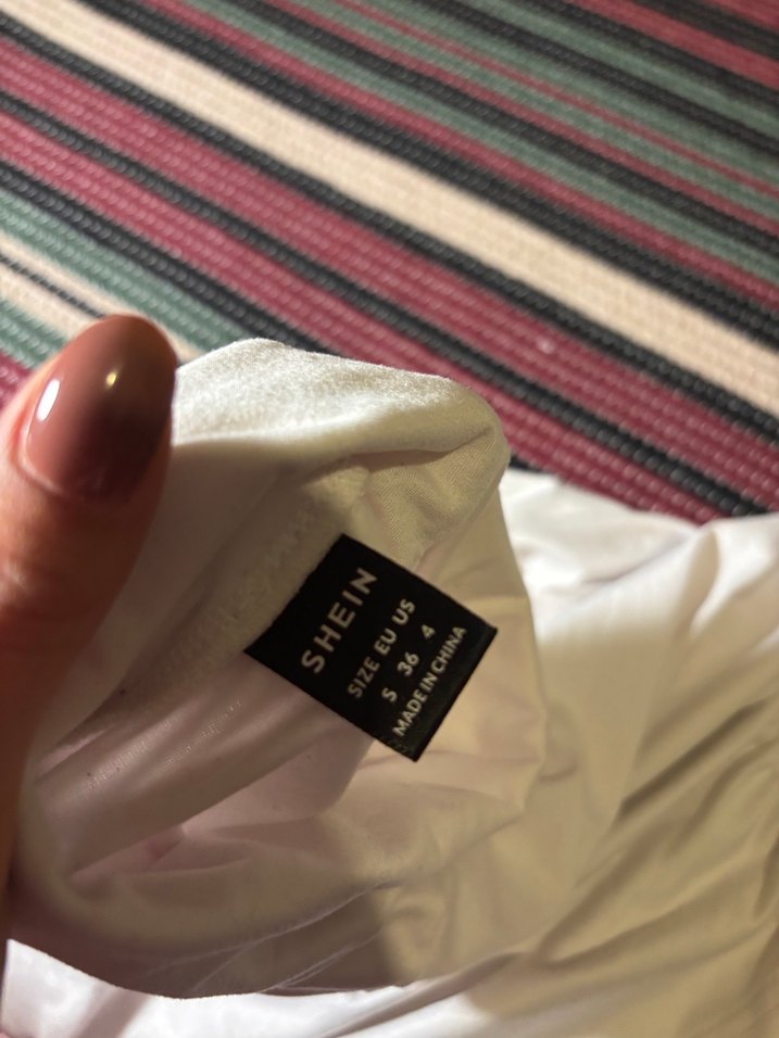 Drapeli Beyaz Balıkçı Yaka Bluzu - Görsel 5