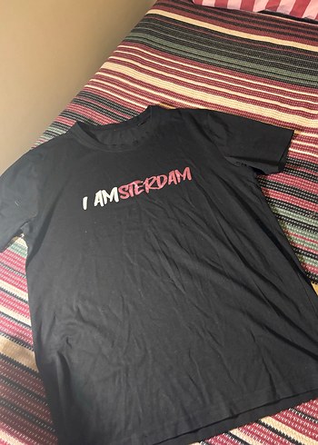 Siyah Baskılı Tişört - Görsel 2