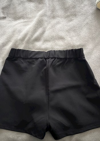 Siyah Mini Şort Etek - Görsel 3