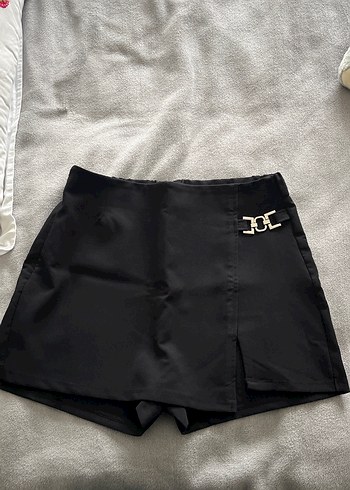 Siyah Mini Şort Etek - Görsel 2