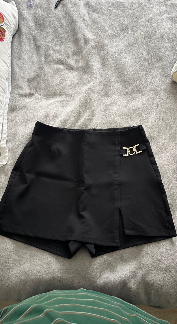 Siyah Mini Şort Etek - Görsel 2