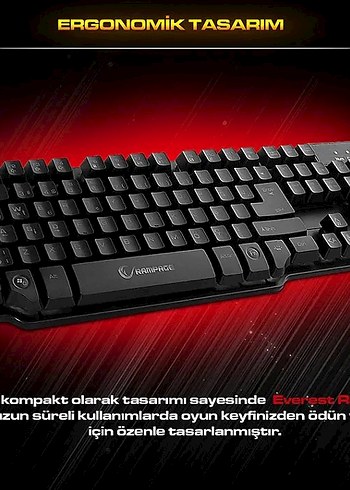 Rampage KB-R88 Siyah Mekanik Klavye - Görsel 4