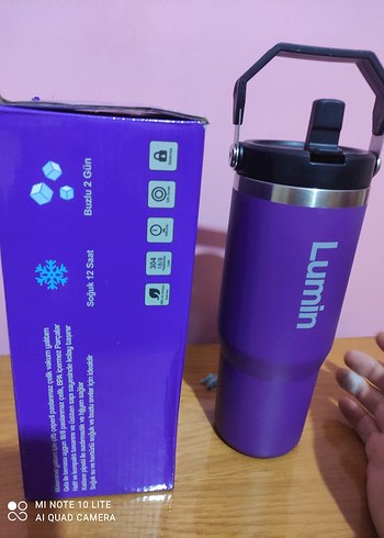 Lumin Mor Termos Matara 0,89L - Görsel 4