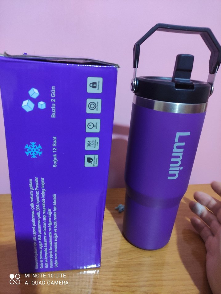 Lumin Mor Termos Matara 0,89L - Görsel 4