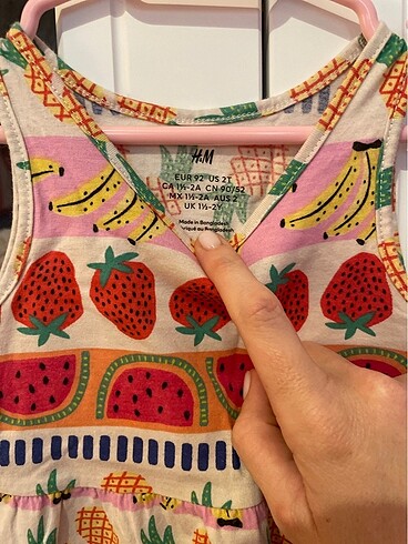 18-24 Ay Beden H&M kız bebek elbise