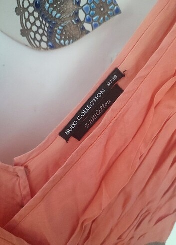 m Beden turuncu Renk Mudo collection m beden yazlık elbise 
