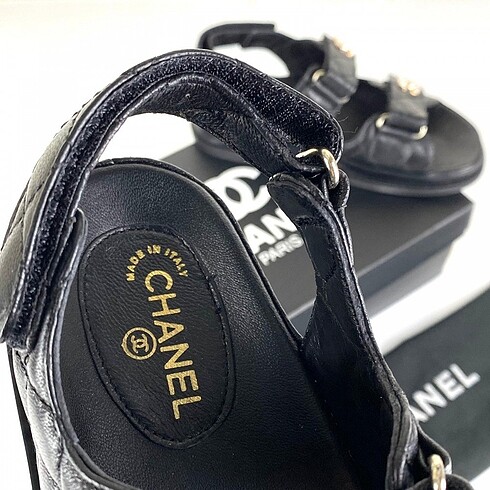 Chanel CHANEL DAD CLASSİC SANDALET GOLD