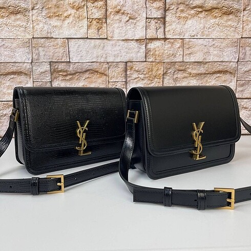 Beden siyah Renk YSL SAİNT LAURENT SOLFERİNO MEDİUM İGUANA BASKİ SİYAH