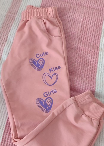 Pembe Baskılı Kız  Takımı - Görsel 3