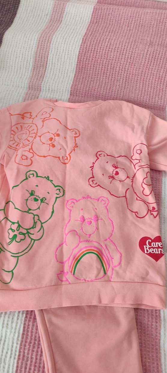 Pembe Baskılı Kız  Takımı - Görsel 2