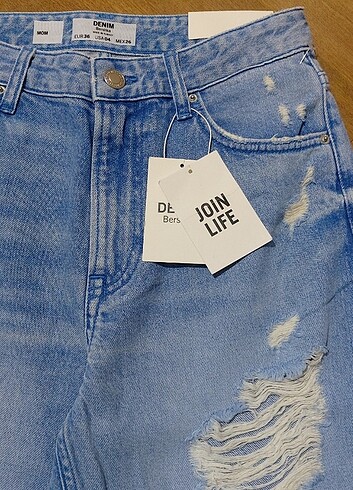 36 Beden Bershka denim Joın Lıfe orjinal mom jeans