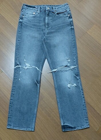 38 Beden H&M DENIM ANTRASIT YIRTIK JEANS