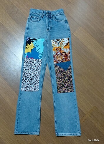 32 Beden SUBDUED YAMALI XXS/32 beden JEANS PANTOLON