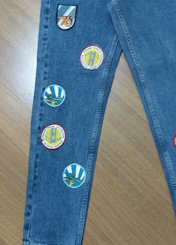 s Beden mavi Renk BDG Urban outfitters armalı mom jeans pantolon
