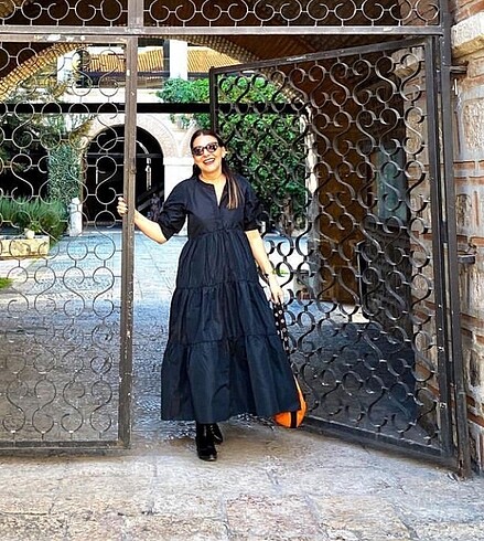 ZARA uzun Siyah Elbise