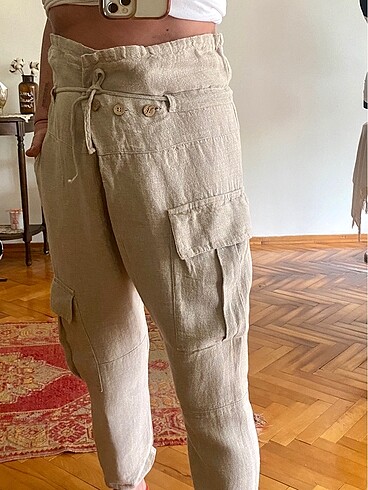 m Beden Şalvar model KETEN Joger pantolon