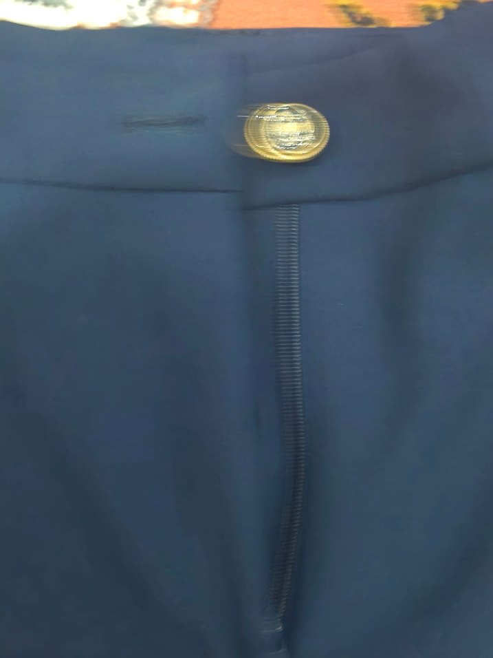 lacivert klasik cigarette Kumaş Pantolon - Görsel 2