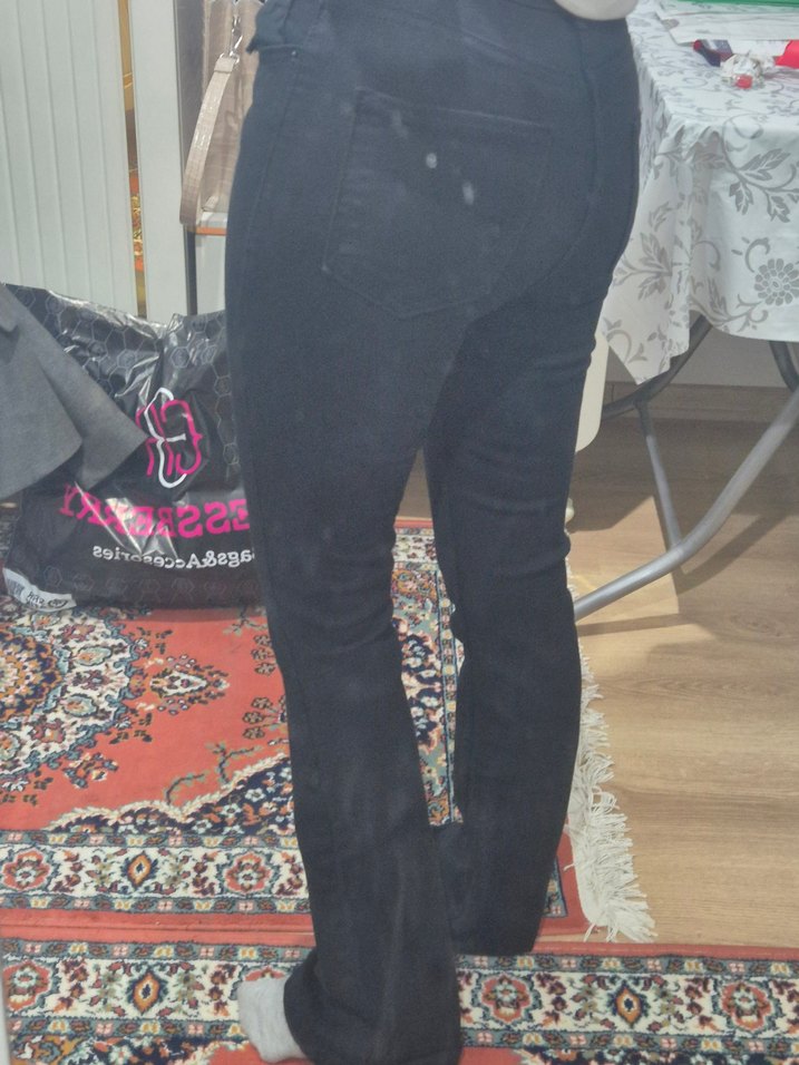 Siyah Kot Pantolon - Görsel 4