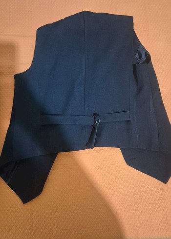 Siyah Düğmeli kadın Yelek - Görsel 2