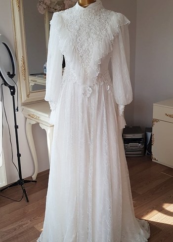 Vintage gelinlik nikah elbisesi - Görsel 2