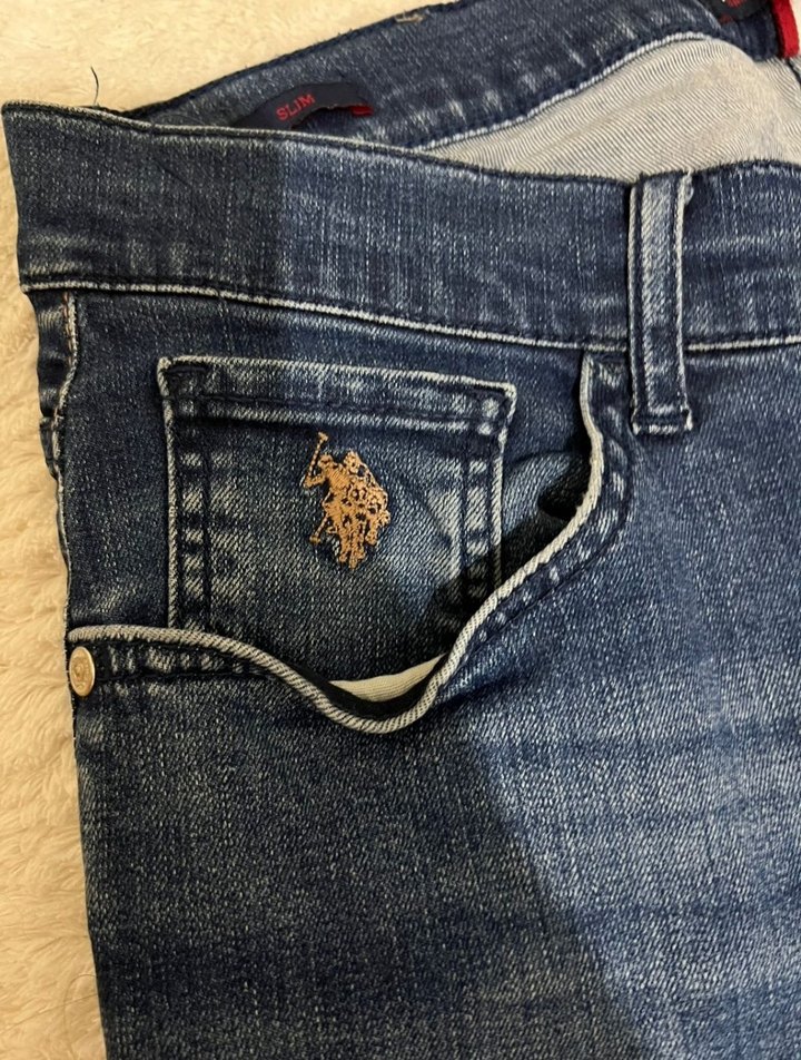 Erkek Lacivert Regular Fit Denim Pantolon - Görsel 3