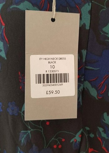 Uzun Kollu, Pileli, Bağlama Desenli Uzun Elbise - Görsel 3