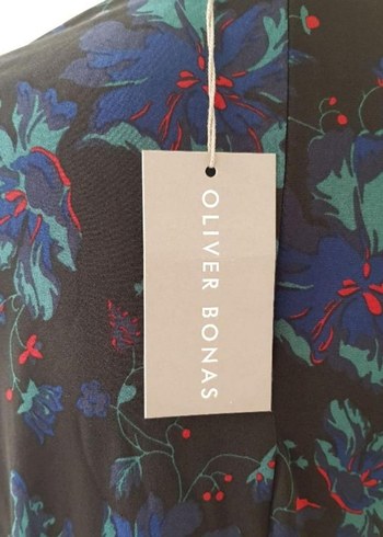 Uzun Kollu, Pileli, Bağlama Desenli Uzun Elbise - Görsel 4