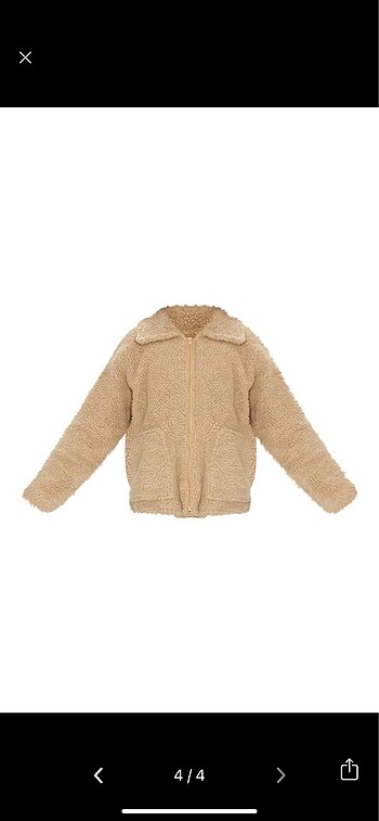 s Beden camel Renk peluş ceket