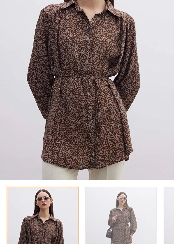 Vıskon retro tarz gömlek - Görsel 3