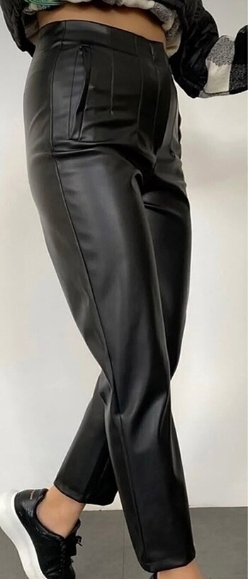 Deri içi pamuk pantolon - Görsel 2