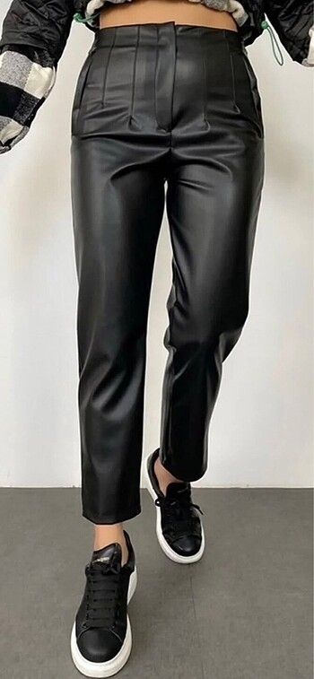 Deri içi pamuk pantolon - Görsel 3