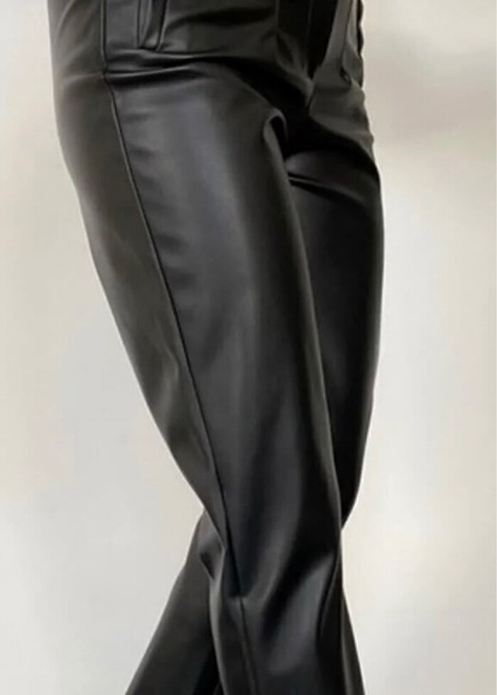 Deri içi pamuk pantolon - Görsel 2