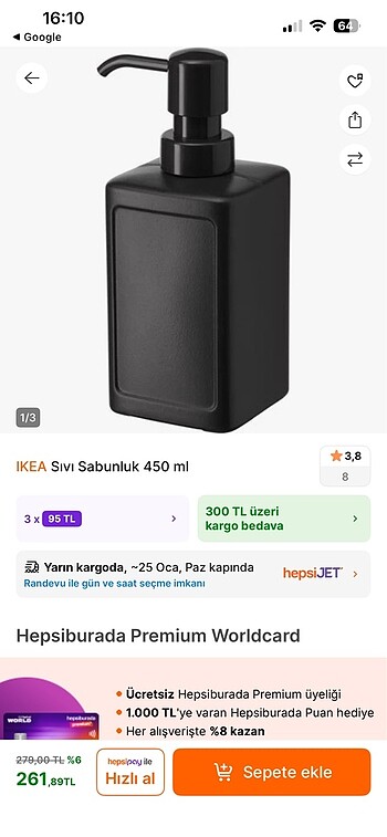 İkea sabunluk - Görsel 3