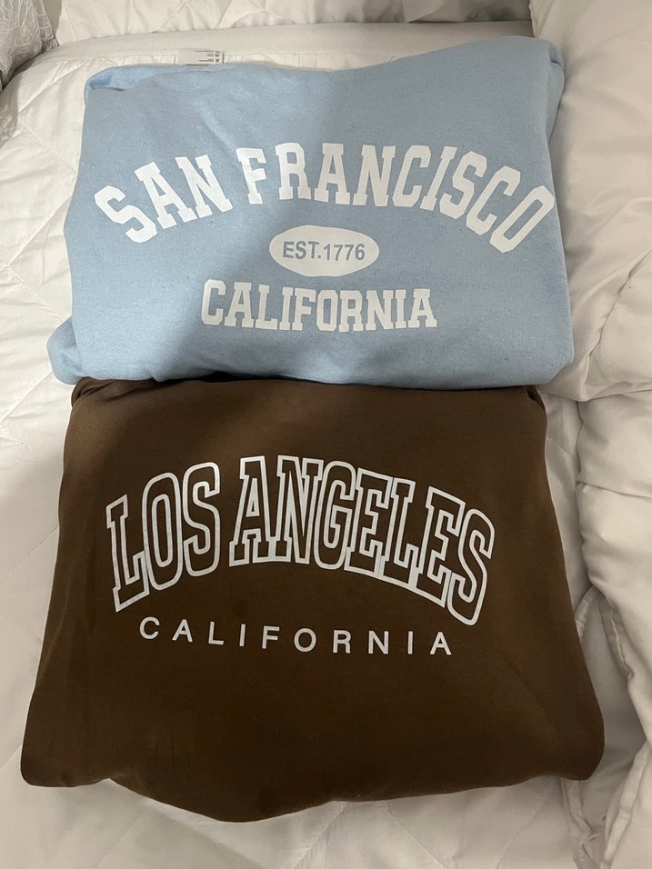 Kadın Kahverengi Kapüşonlu Baskılı Sweatshirt - Görsel 2