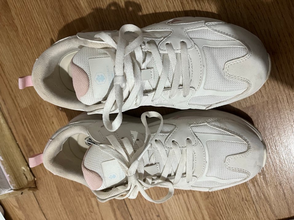 Beyaz Bağcıklı Kadın Spor Ayakkabı - Görsel 5