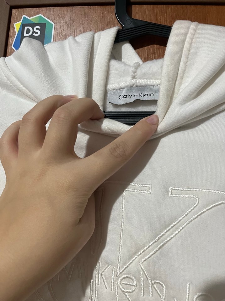 Beyaz Calvin Klein Sweatshirt Kadın - Görsel 3