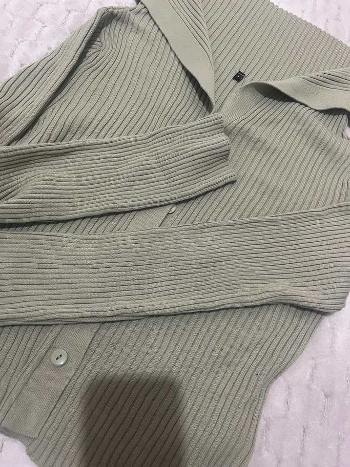 Bej Kadın Triko Uzun Kollu Fitted Kazak - Görsel 3